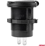 AMIO ΠΡΙΖΑ ΜΕ 2 ΘΥΡΕΣ USB 12/24V - 2x5V/2.1A Φ37mmX51mm MOD-04 AMIO 02854/AM