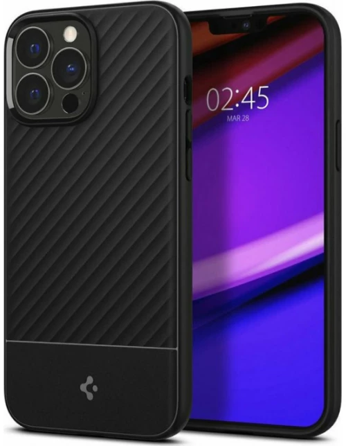Spigen Core Armor Back Cover Σιλικόνης Ανθεκτική Matte Black (iPhone 13 Pro Max)