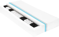 vidaXL Στρώμα με 7 Ζώνες Ανεξάρτητα Ελατήρια 120x200 εκ. / 20 εκ. H2 120 x 200 cm Λευκό