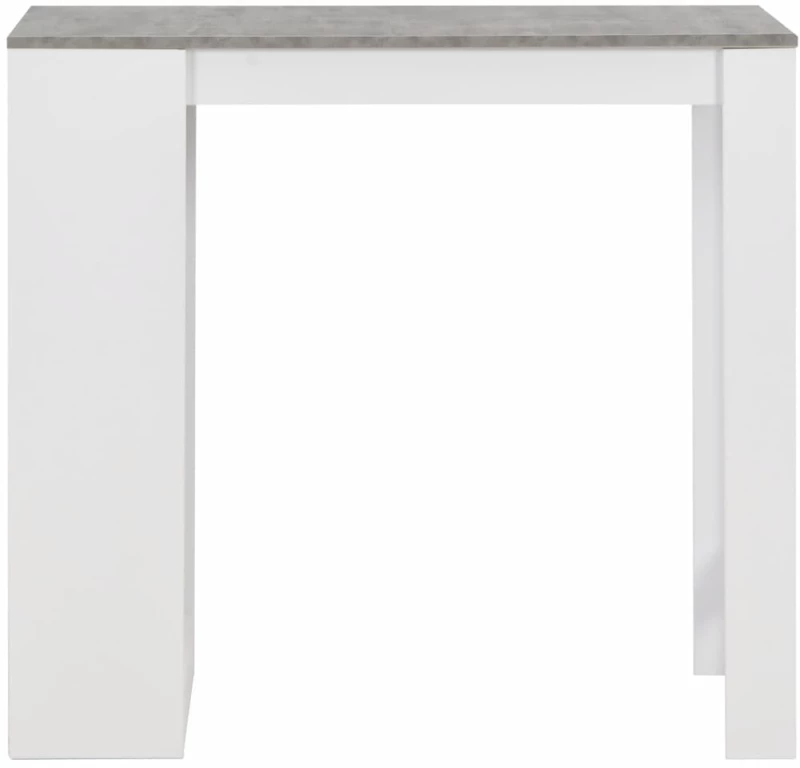 vidaXL Τραπέζι Μπαρ με Ράφια Λευκό 110 x 50 x 103 εκ. N/A Λευκό