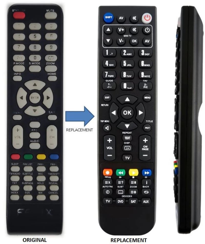 FELIX FXV-2414 REPLACEMENT REMOTE CONTROL