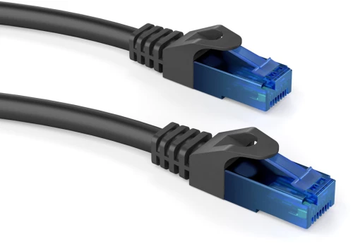POWERTECH καλώδιο U/UTP Cat 6 CAB-N246, CCA 24AWG 0.5mm, 2m, μαύρο