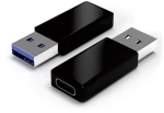 POWERTECH Adapter USB 3.0 male σε USB Type-C female, μαύρο