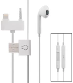 Μονό ακουστικό Handsfree και καλώδιο φόρτισης για iPhone 5/5s/5c