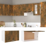 vidaXL Ντουλάπι Κρεμαστό Καπνιστή Δρυς 60x31x40 εκ. Επεξεργασμένο Ξύλο  Καφέ