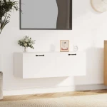 vidaXL Ντουλάπι Τοίχου άσπρο 100x36,5x35 εκ. από Επεξεργασμένο Ξύλο N/A Λευκό