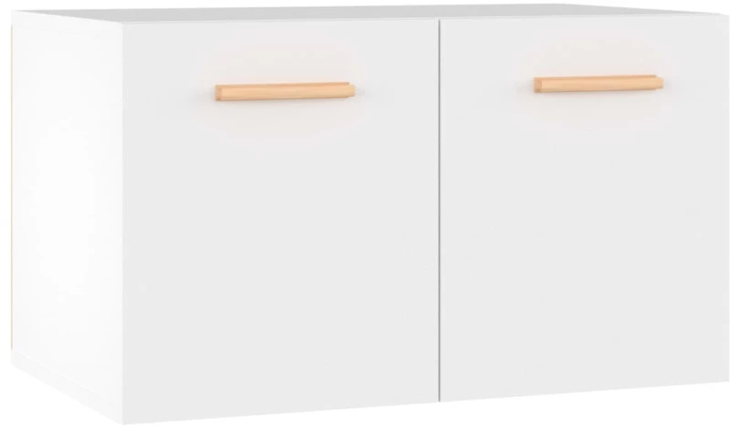 vidaXL Ντουλάπι Τοίχου Λευκό 60 x 36,5 x 35 εκ. από Επεξεργασμένο Ξύλο N/A Λευκό