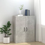 vidaXL Ντουλάπι Κρεμαστό Γκρι Σκυροδέματος 69,5x34x90 εκ. Επεξ. Ξύλο N/A Γκρι