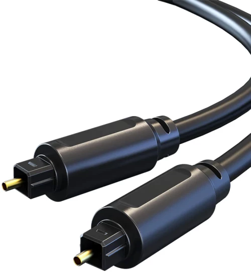 CABLETIME καλώδιο Toslink CT-AV380, gold plated, OD 4.0mm, 2m, μαύρο