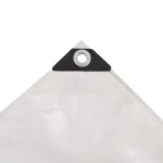 vidaXL Μουσαμάς Λευκός 1,5 x 10 μ. 650 γρ./μ.² 1.5 x 10 m Λευκό