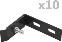 vidaXL Σύνδεσμος Τοίχου Γωνιακός 10 Σετ Ανθρακί N/A Ανθρακί