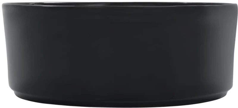 vidaXL Νιπτήρας Μαύρος 36 x 14 εκ. Κεραμικός N/A Μαύρο
