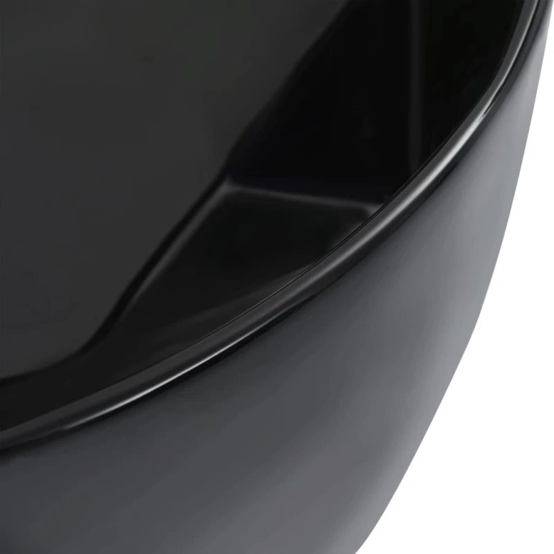 vidaXL Νιπτήρας Μαύρος 36 x 14 εκ. Κεραμικός N/A Μαύρο