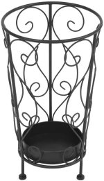 vidaXL Ομπρελοθήκη Vintage Μαύρη 26 x 46 εκ. Μεταλλική  Μαύρο
