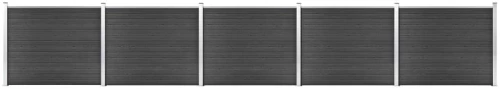 vidaXL Σετ Πάνελ Περίφραξης Γκρι 872 x 146 εκ. από WPC 872 x 146 cm Γκρι