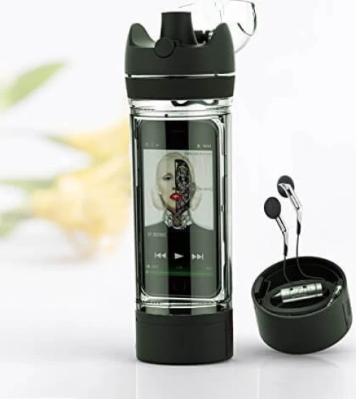 Ibottle ΜΠΟΥΚΑΛΙ ΠΑΓΟΥΡΙ ΜΕ ΘΗΚΗ ΓΙΑ IPHONE 6/6S/7/8 ΜΑΥΡΟ 500.016