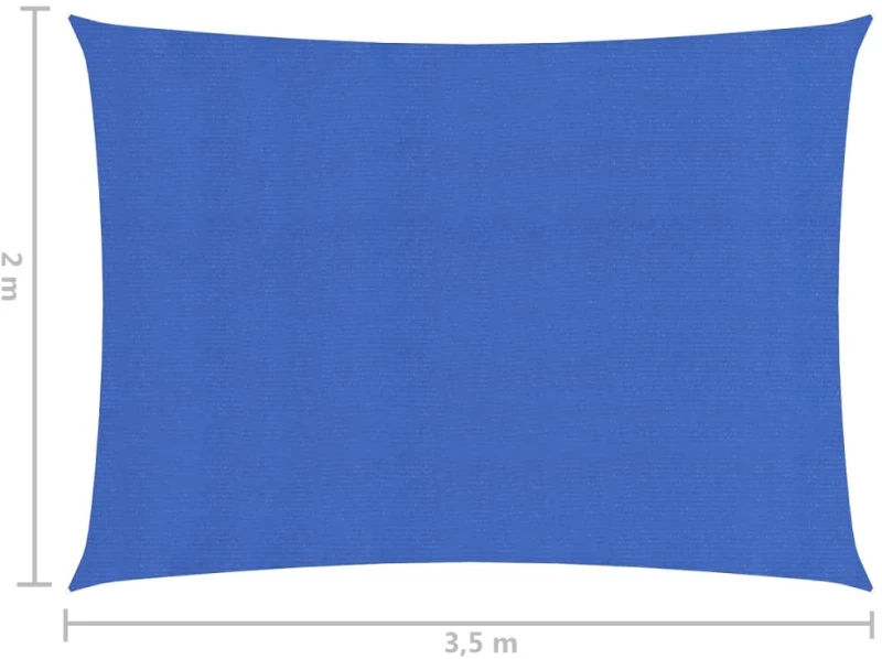 vidaXL Πανί Σκίασης Μπλε 2 x 3,5 μ. 160 γρ./μ² από HDPE 2 x 3.5 m Μπλε