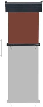 vidaXL Σκίαστρο Βεράντας Πλαϊνό Καφέ 60 x 250 εκ. 60 x 250 cm Καφέ
