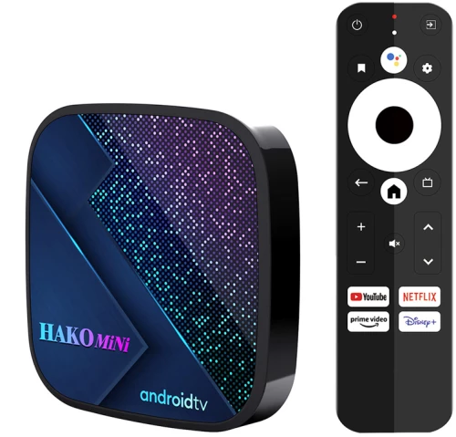 TV Box HAKOMiNi, Google/Netflix certificate, 4/32GB 4K, WiFi, Android 11