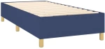 vidaXL Κρεβάτι Boxspring με Στρώμα Μπλε 100 x 200 εκ. Υφασμάτινο 100 x 200 cm Μπλε