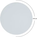 Επιφάνεια τραπεζιού PWH-0001 pakoworld HPL ivory Φ69εκ