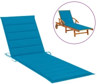 vidaXL Μαξιλάρι Ξαπλώστρας Μπλε 200 x 70 x 3 εκ. Υφασμάτινο 200 x 70 x 3 cm Μπλε