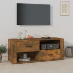 vidaXL Έπιπλο Τηλεόρασης Καπνιστή Δρυς 100x35x40 εκ. Επεξ. Ξύλο N/A Καφέ