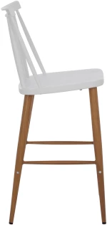 ΣΚΑΜΠΟ ΜΠΑΡ HM9300.01,ΛΕΥΚΟ, ΜΕΣΑΙΟΥ ΥΨΟΥΣ, 43x45x97  εκ. (Η τιμή αφορά το 1 τεμάχιο)