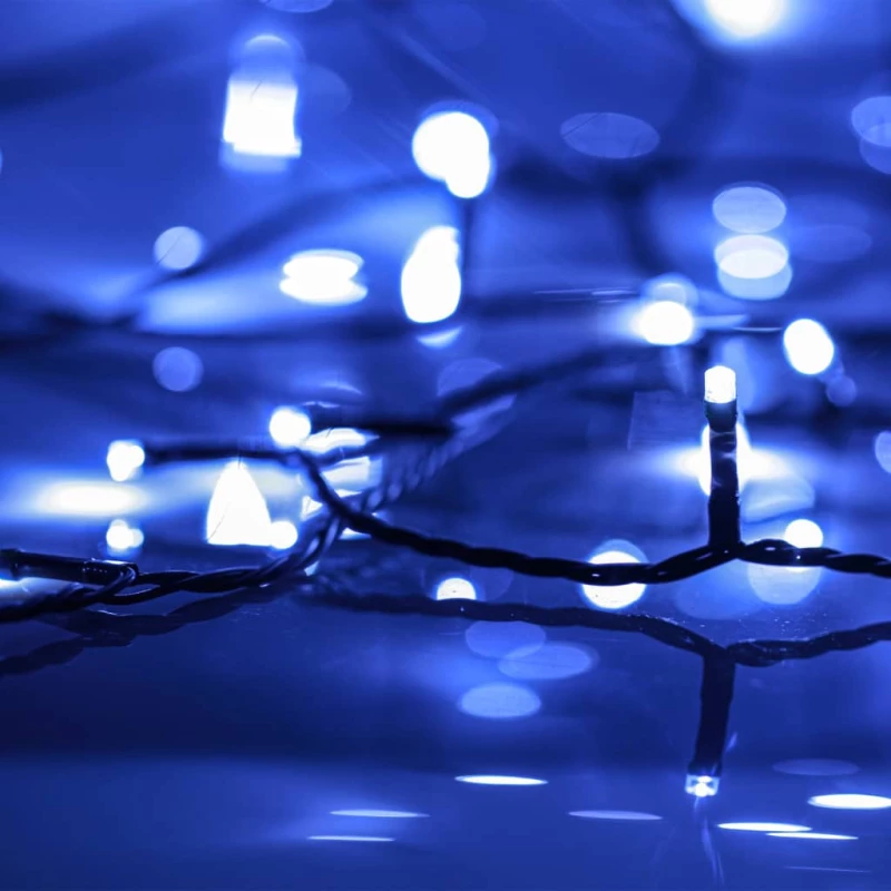 vidaXL Φωτάκια με 600 LED Μπλε 60 μ. από PVC 60 m