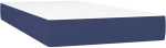 vidaXL Κρεβάτι Boxspring με Στρώμα Μπλε 90x200 εκ.Υφασμάτινο 90 x 200 cm Μπλε