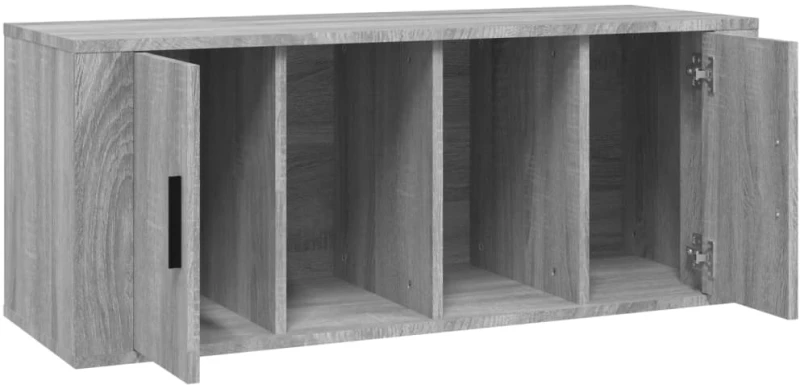 vidaXL Έπιπλο Τηλεόρασης Γκρι Sonoma 100x35x40 εκ. από Επεξεργ. Ξύλο N/A Γκρι