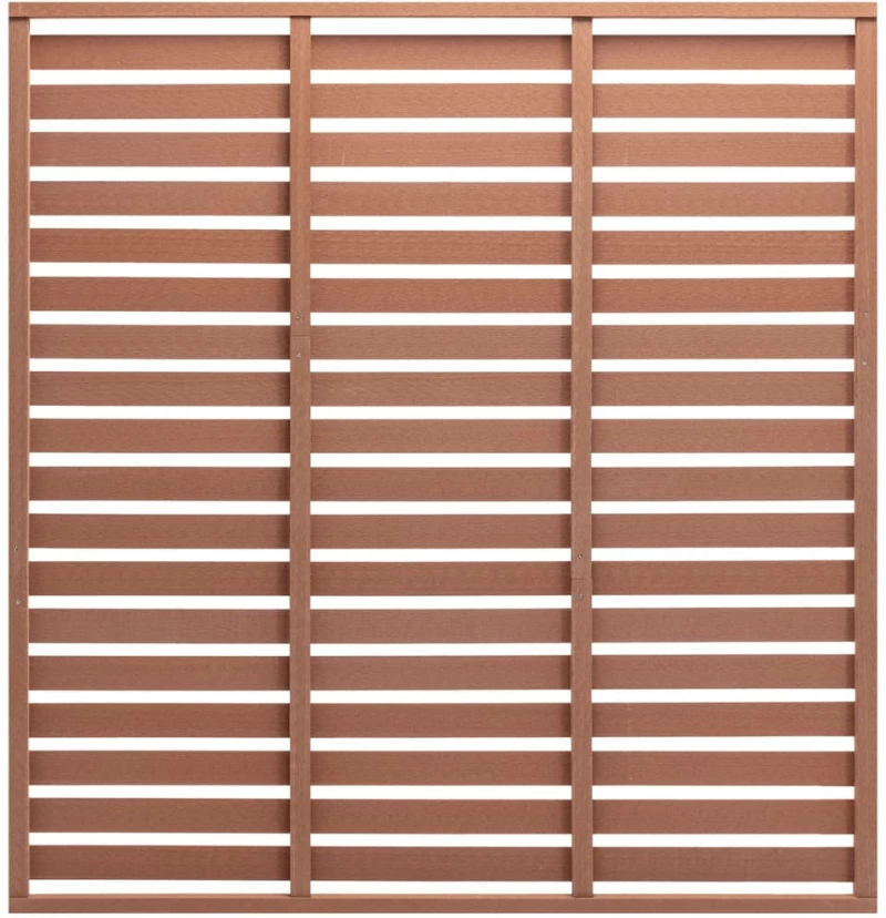 vidaXL Πάνελ Περίφραξης Καφέ 180 x 180 εκ. από WPC 180 x 180 cm Καφέ