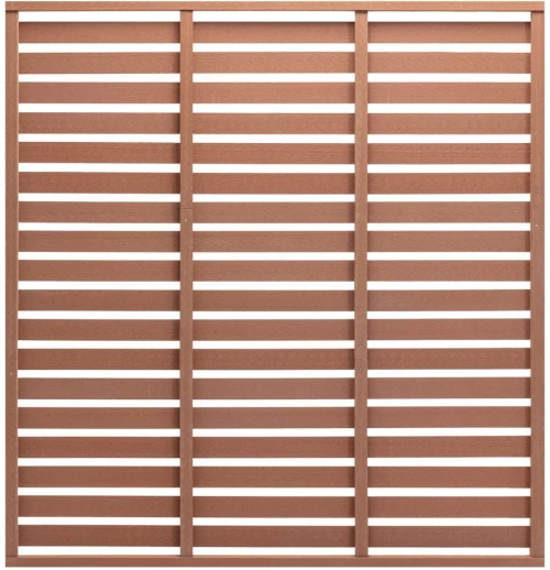 vidaXL Πάνελ Περίφραξης Καφέ 180 x 180 εκ. από WPC 180 x 180 cm Καφέ