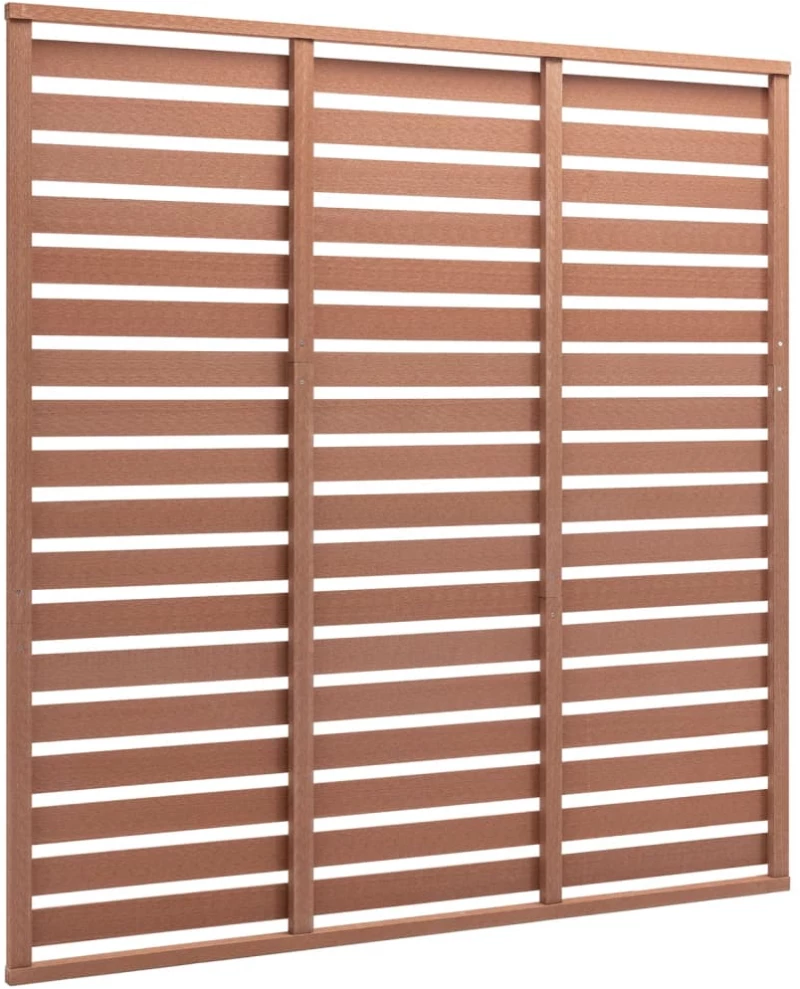 vidaXL Πάνελ Περίφραξης Καφέ 180 x 180 εκ. από WPC 180 x 180 cm Καφέ