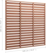 vidaXL Πάνελ Περίφραξης Καφέ 180 x 180 εκ. από WPC 180 x 180 cm Καφέ