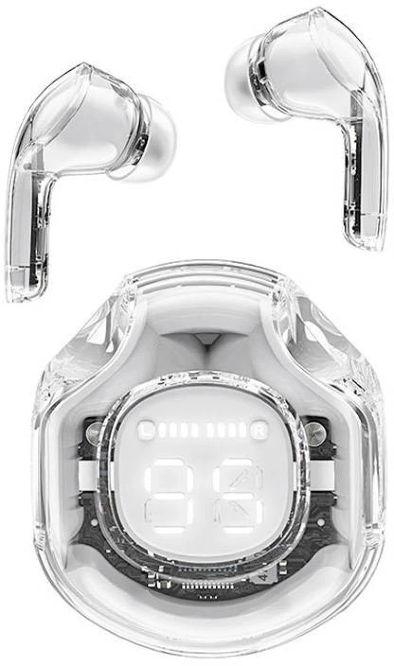 TWS Acefast T8 Earphones, Bluetooth 5.3, IPX4 (White)