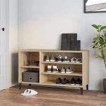 vidaXL Παπουτσοθήκη Sonoma Δρυς 102x36x60 εκ. από Επεξεργασμένο Ξύλο N/A Μπεζ
