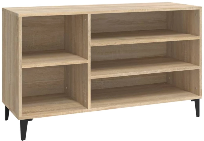 vidaXL Παπουτσοθήκη Sonoma Δρυς 102x36x60 εκ. από Επεξεργασμένο Ξύλο N/A Μπεζ