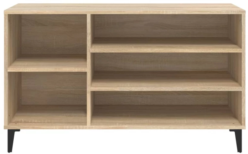 vidaXL Παπουτσοθήκη Sonoma Δρυς 102x36x60 εκ. από Επεξεργασμένο Ξύλο N/A Μπεζ