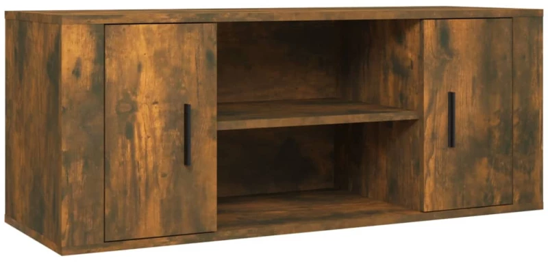 vidaXL Έπιπλο Τηλεόρασης Καπνιστή Δρυς 100x35x40 εκ. Επεξ. Ξύλο N/A Καφέ