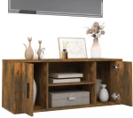vidaXL Έπιπλο Τηλεόρασης Καπνιστή Δρυς 100x35x40 εκ. Επεξ. Ξύλο N/A Καφέ