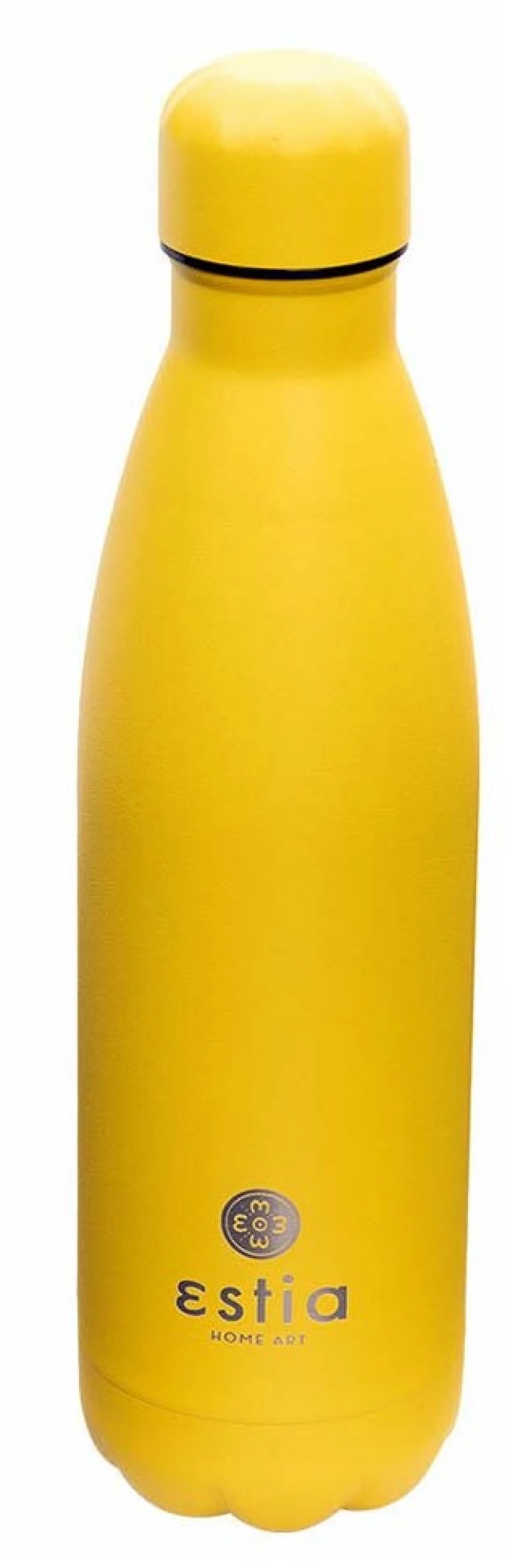 Estia Travel Flask Save The Aegean Μπουκάλι Θερμός Burnt Yellow 500ml