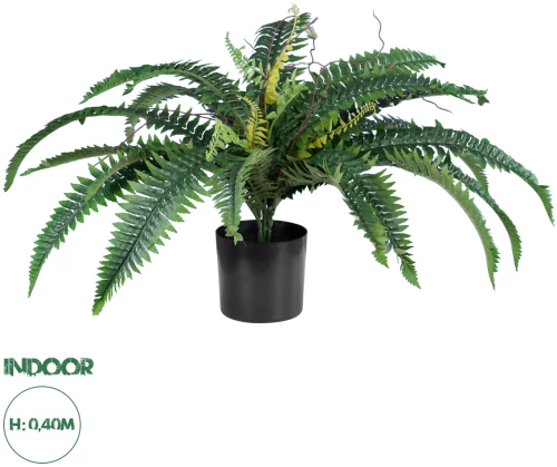 GloboStar® Artificial Garden FERN 20058 Τεχνητό Διακοσμητικό Φυτό Φτέρη Υ40cm