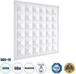 GloboStar® ZEUS 60968 Χωνευτό LED Panel 60x60cm 48W 7440lm 120° CRI≥86Ra UGR