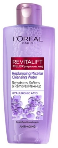 L'Oreal Revitalift Filler [ +Hyaluronic Acid ] Replumping Micellar Cleansing Water 200ml