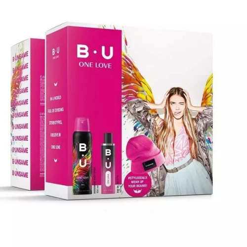 B.U. One Love Set (EDT 50ml+Deod.Spray 150ml+Beanie)