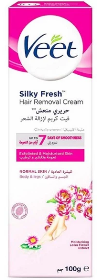 Veet Silky Fresh Hair Removal Αποτριxωτική Κρέμα Σώματος 100ml