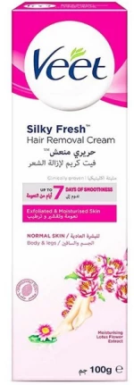 Veet Silky Fresh Hair Removal Αποτριxωτική Κρέμα Σώματος 100ml