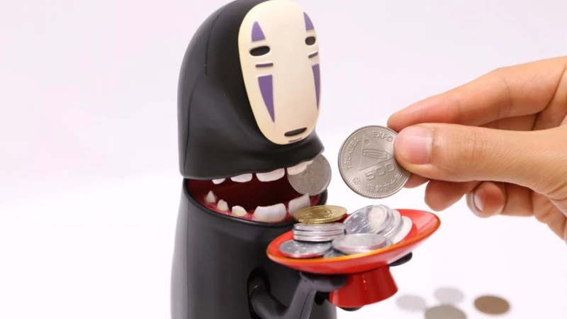 Ηλεκτρικός Κουμπαράς Kaonashi - Spirited Away Saving Box