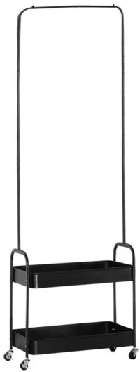 207583 ARMARIO ΝΤΟΥΛΑΠΑ ΜΑΥΡΟ 56X31XH152CM